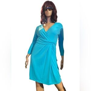 Talbots Blue Wrap Dress